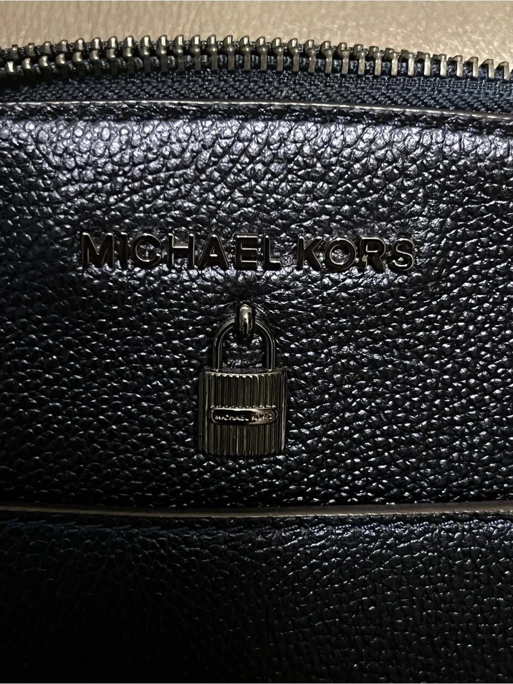 Michael Kors Navy Blue Leather Mini Backpack